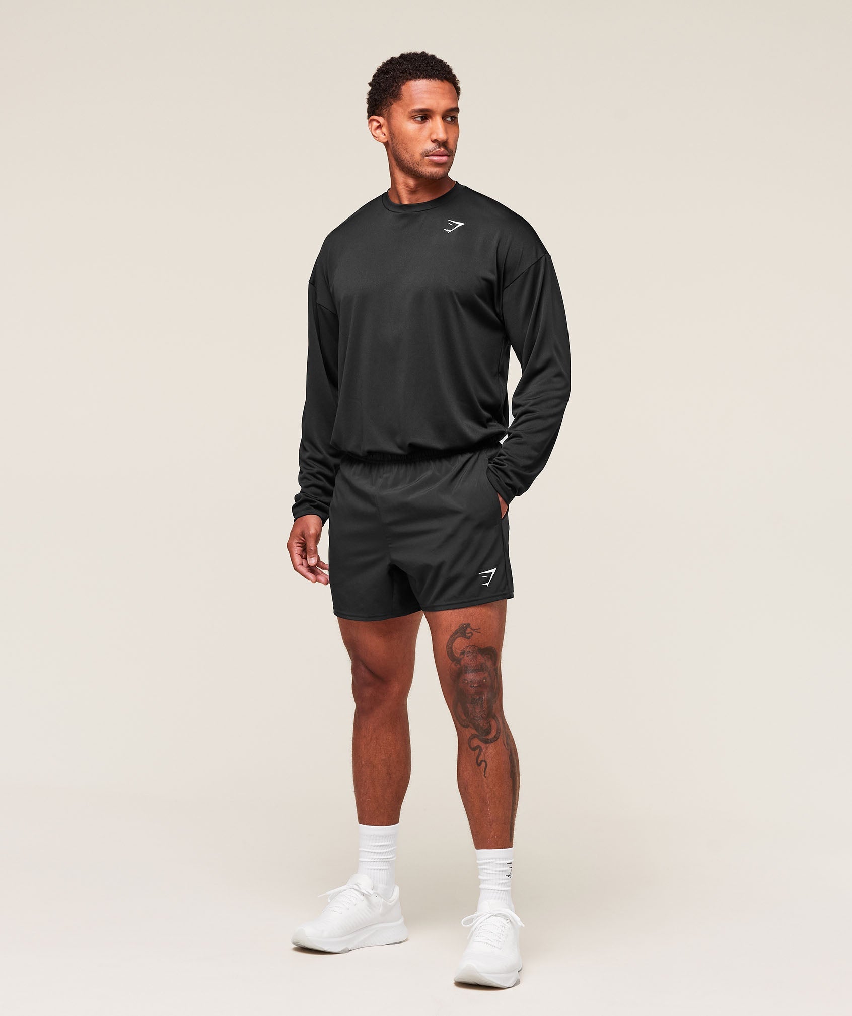 Arrival Oversized Long Sleeve T-Shirt - Black
