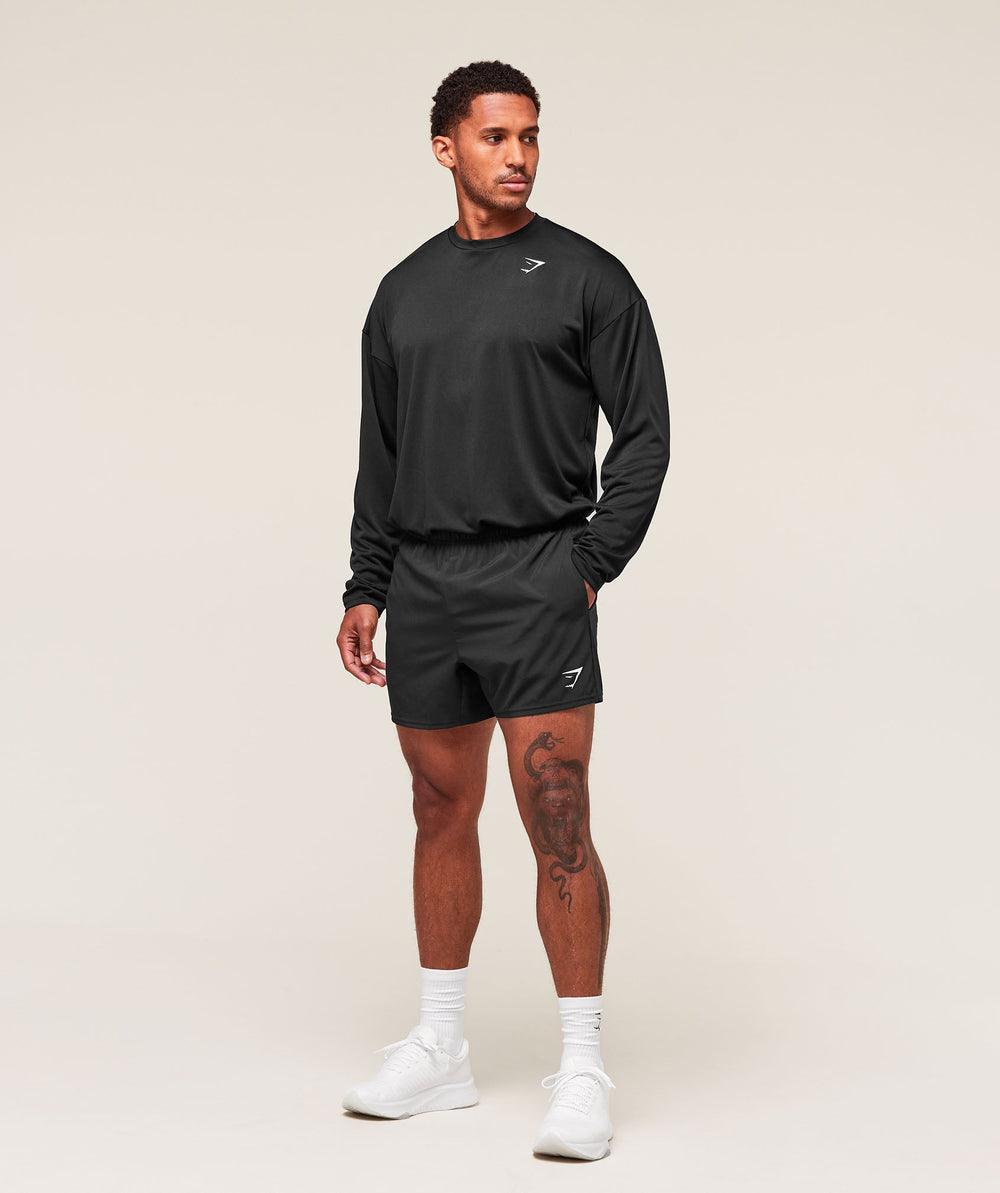 Arrival Oversized Long Sleeve T-Shirt - Black