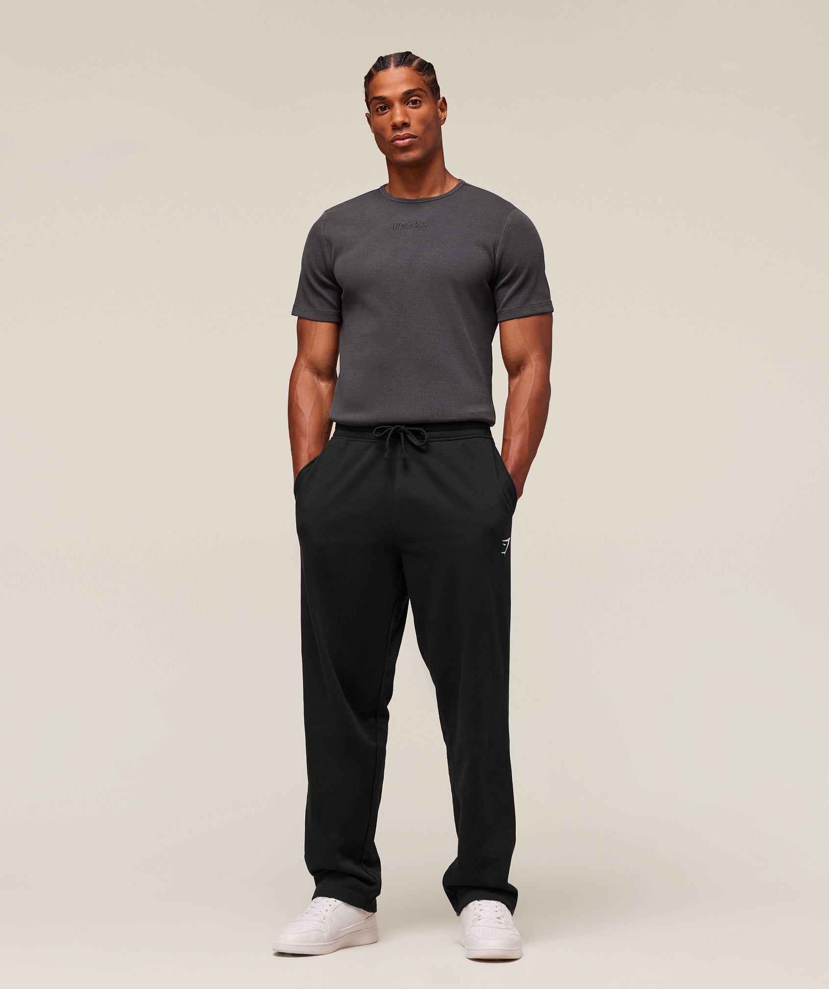 Premium Washed Ribbed T-Shirt - Onyx Grey