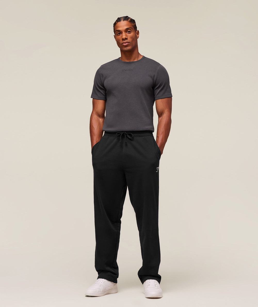 Premium Washed Ribbed T-Shirt - Onyx Grey