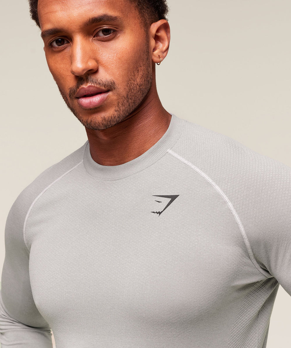 Vital Long Sleeve T-Shirt - Light Grey/Smokey Grey