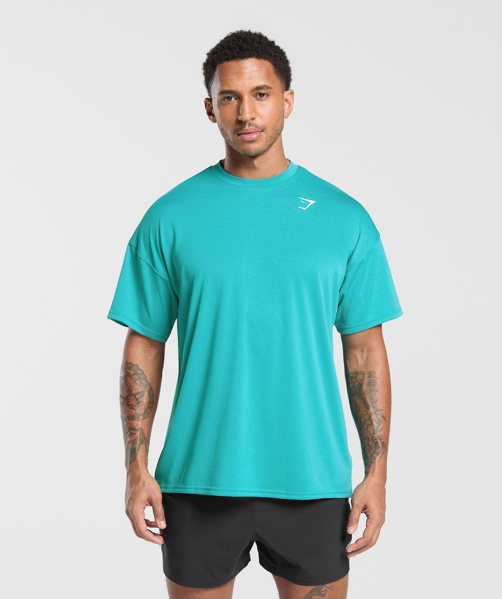 Oversized Performance T-Shirt - Jewel Teal