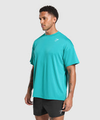 Oversized Performance T-Shirt - Jewel Teal