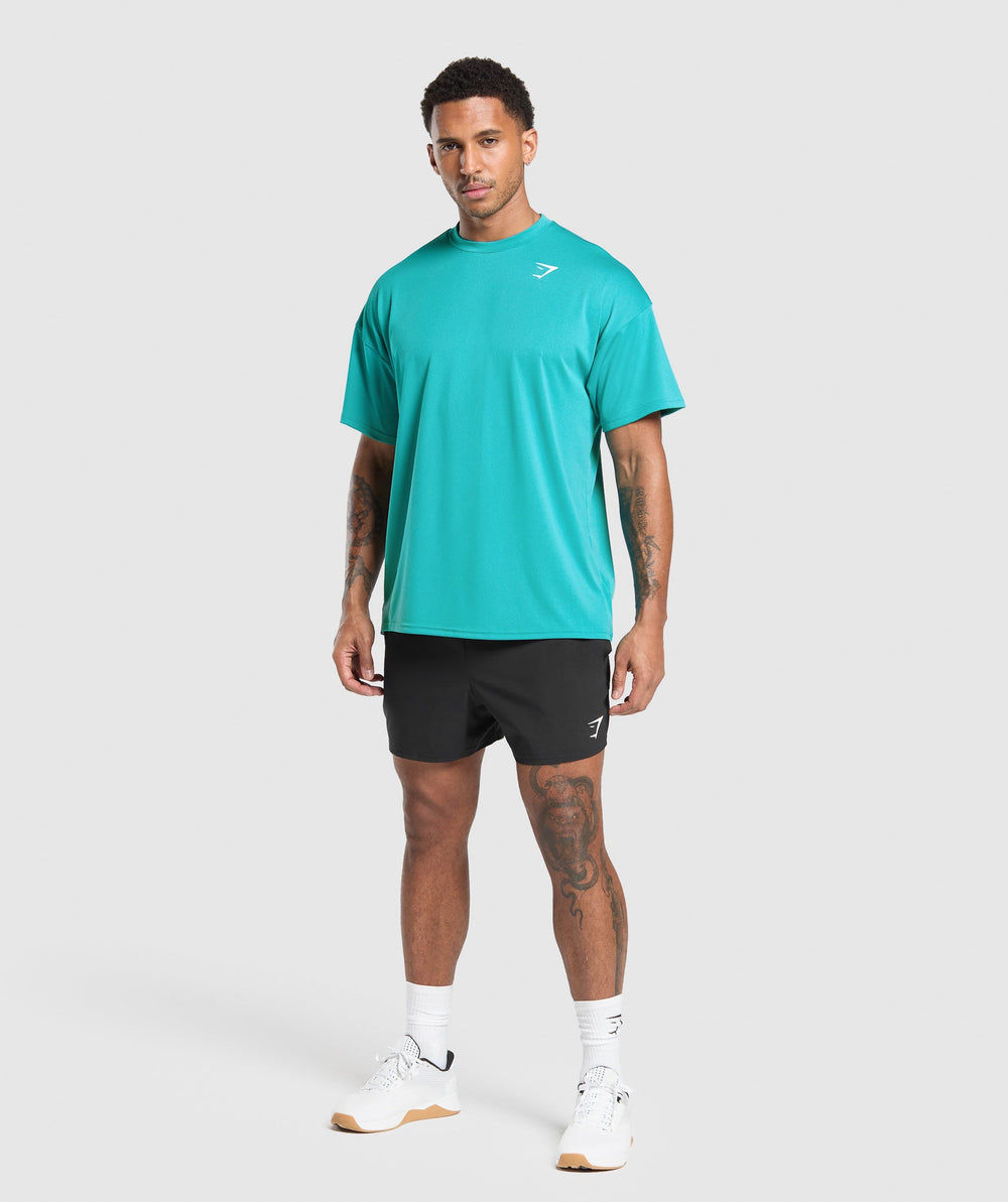 Oversized Performance T-Shirt - Jewel Teal