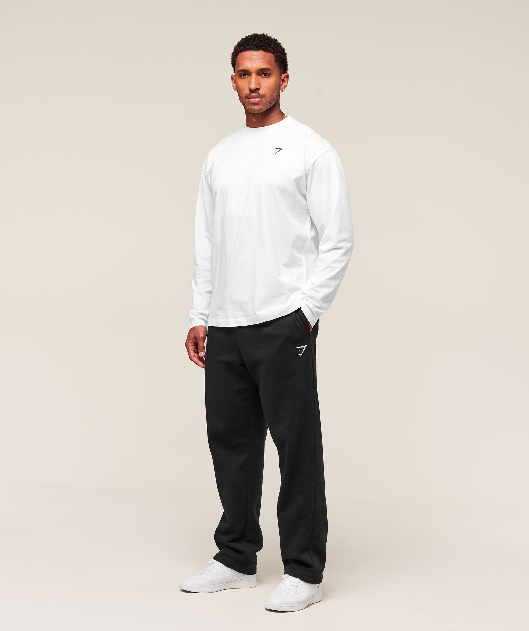 Essential Oversized Long Sleeve T-Shirt - White