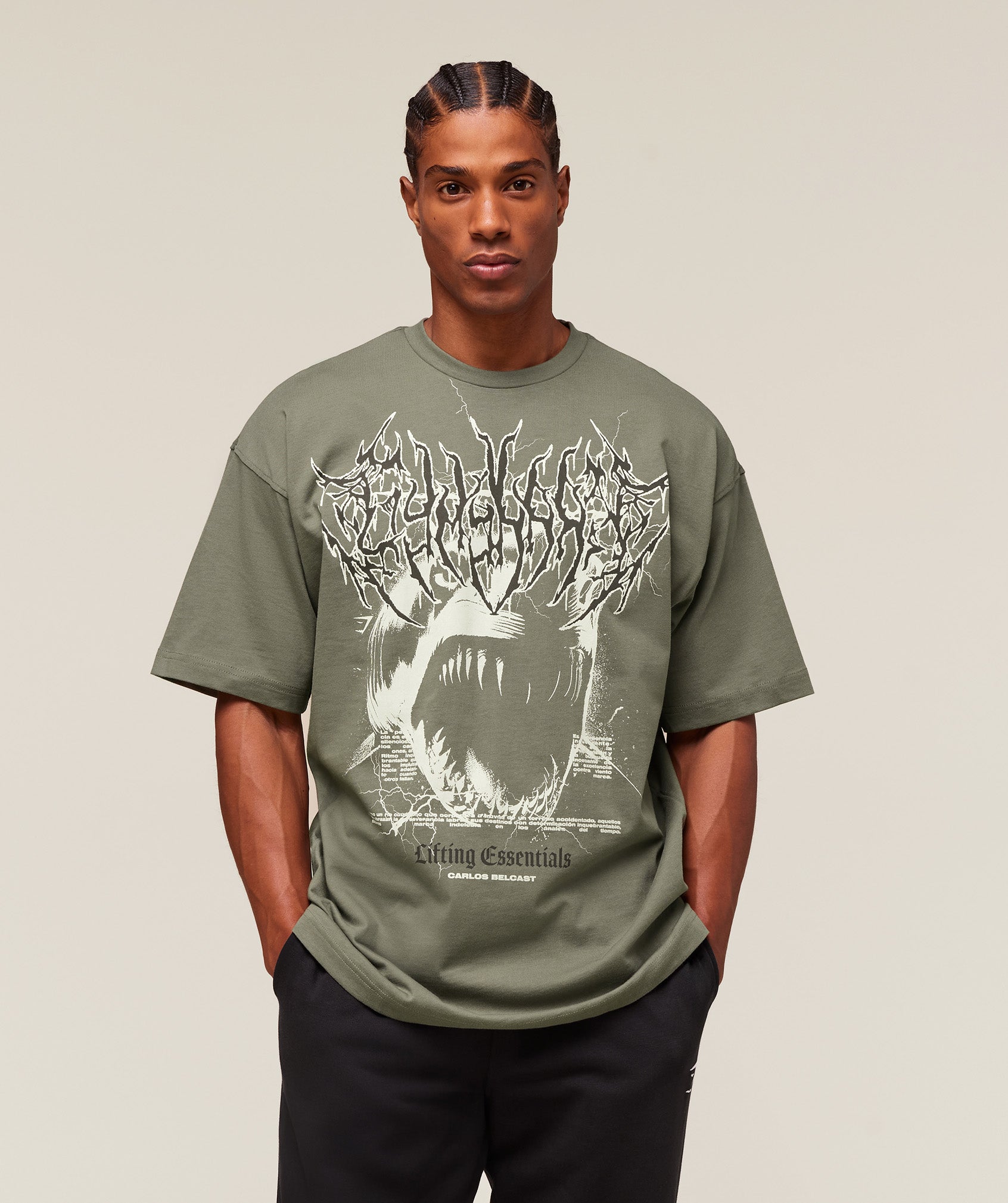 Carlos Belcast x Rest Day Essential T-Shirt - Base Green