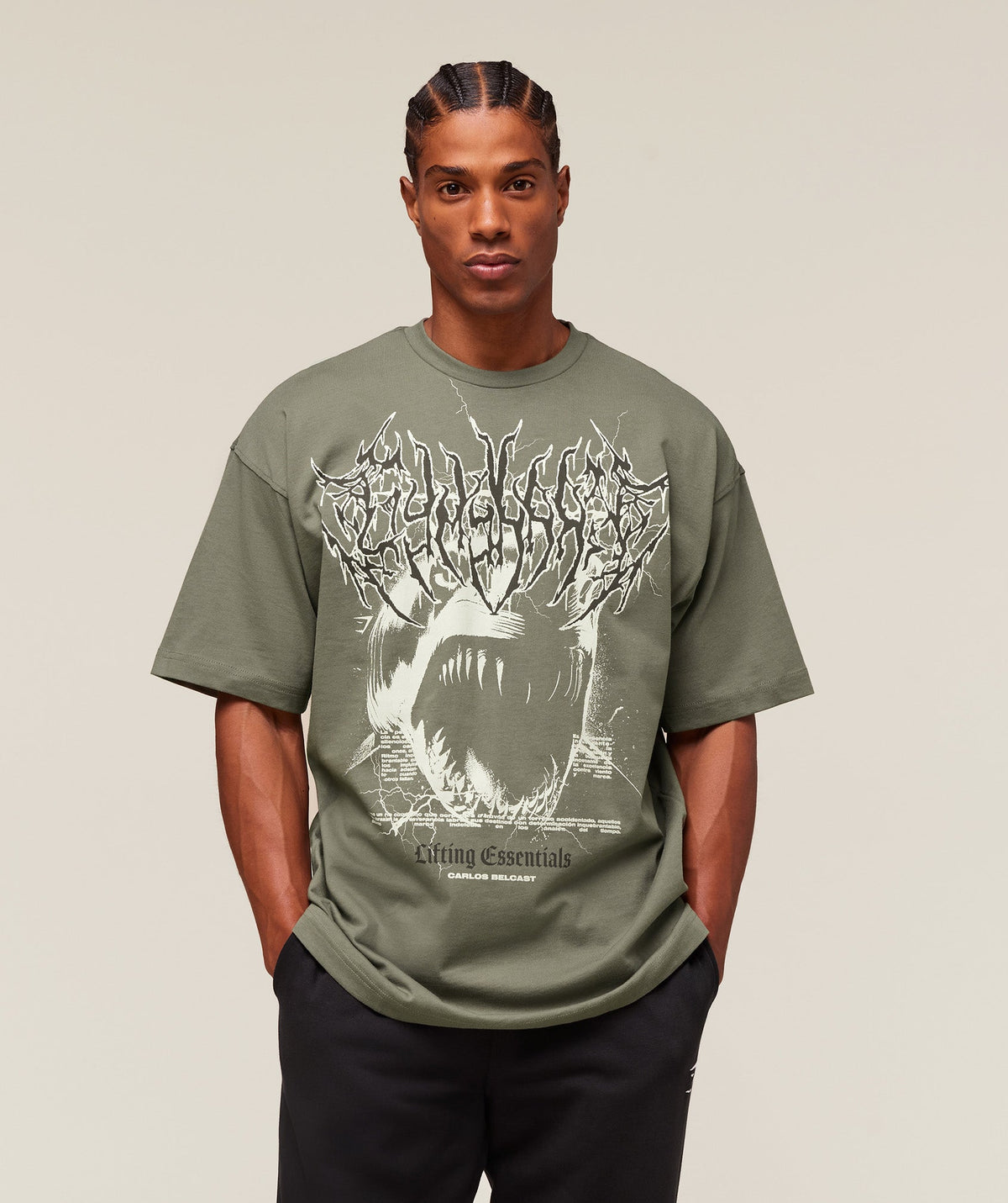 Carlos Belcast x Rest Day Essential T-Shirt - Base Green