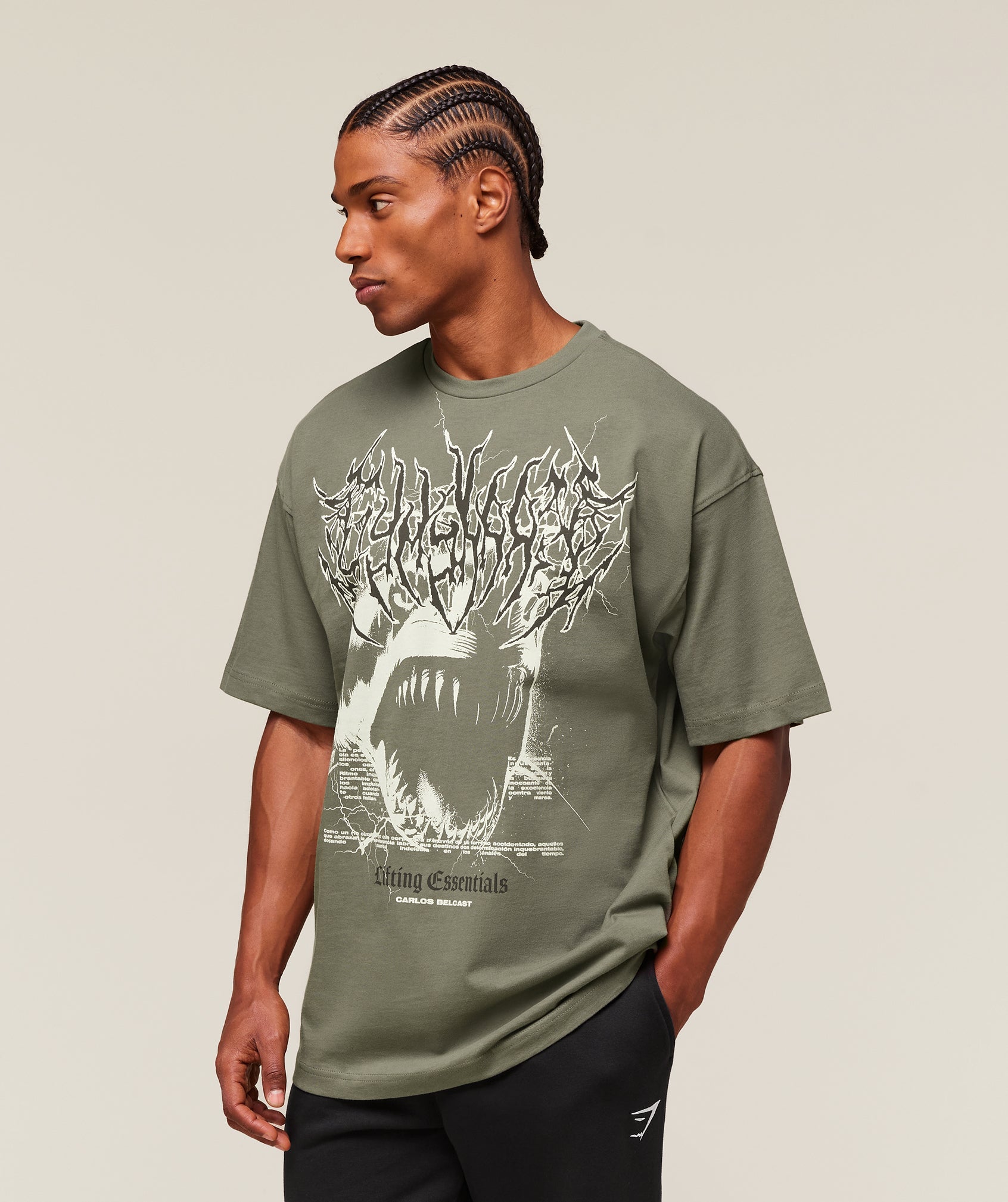Carlos Belcast x Rest Day Essential T-Shirt - Base Green