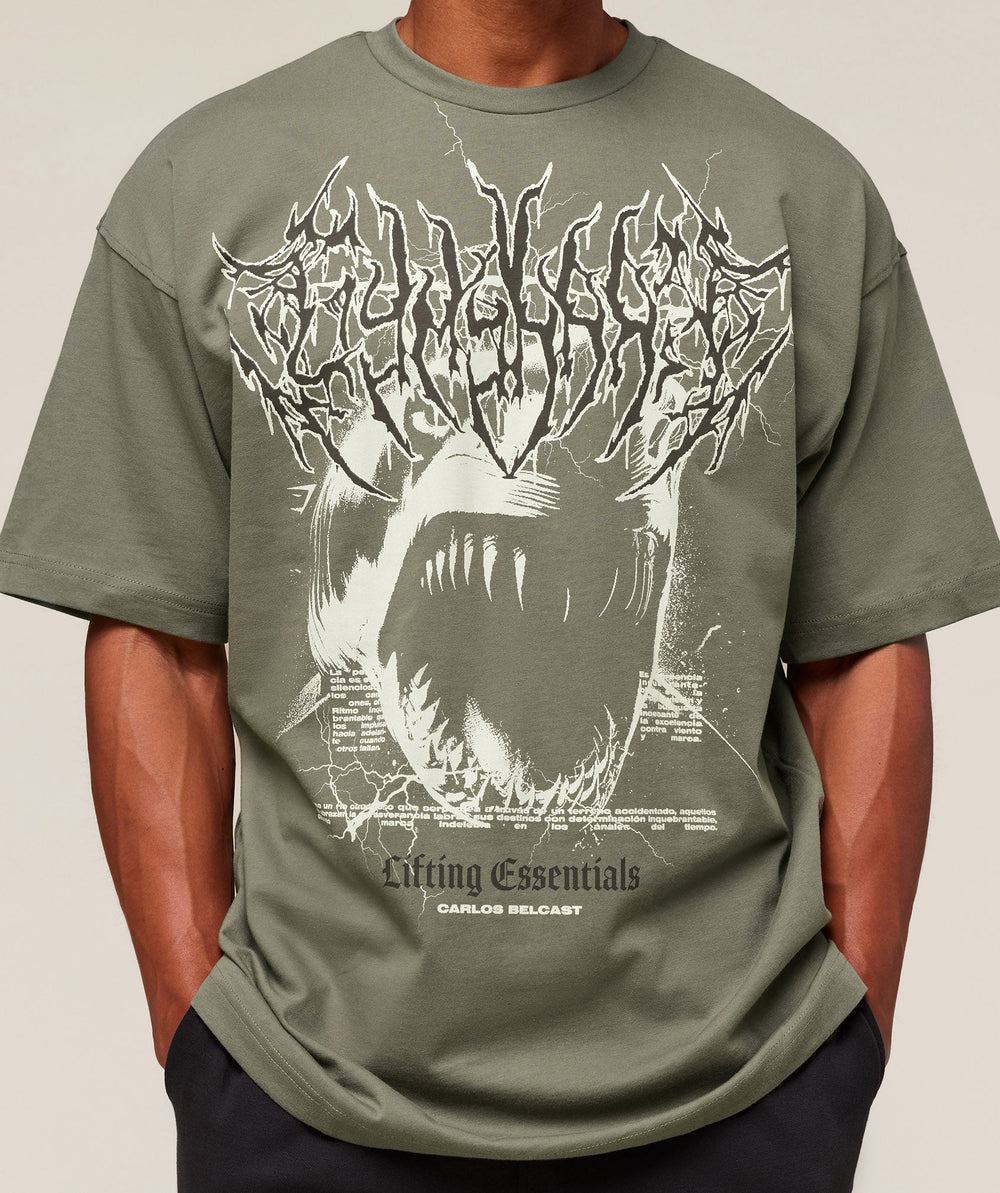 Carlos Belcast x Rest Day Essential T-Shirt - Base Green
