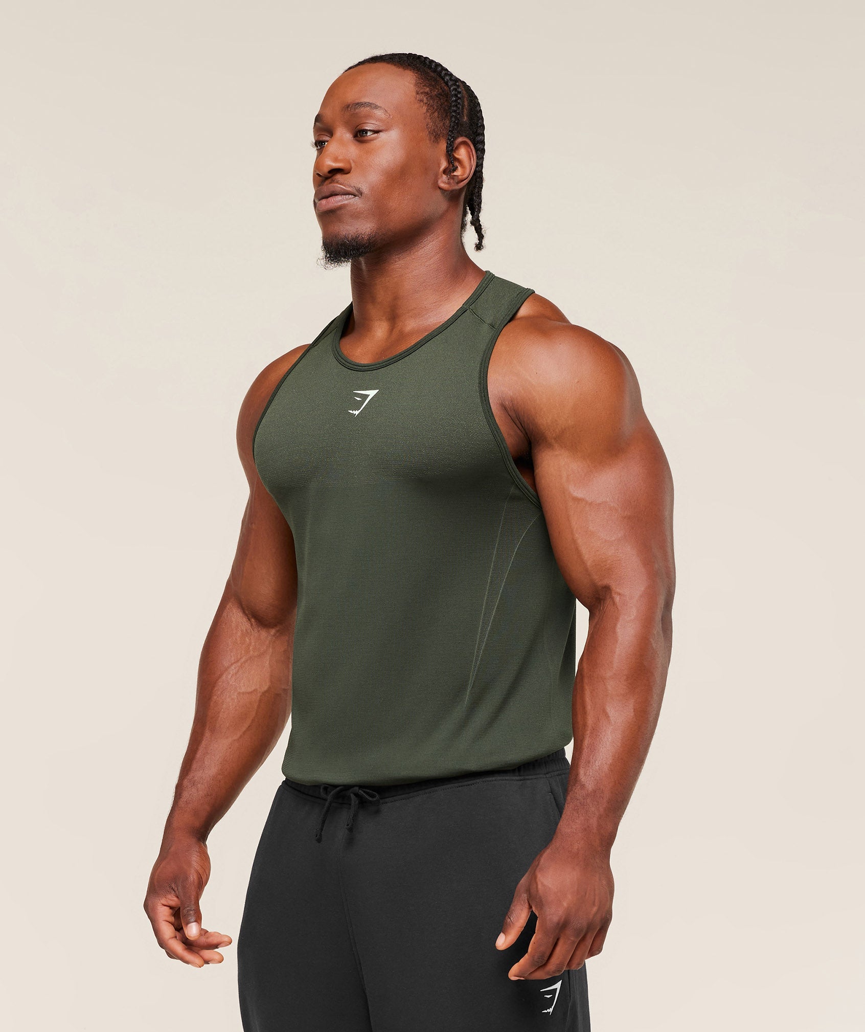 Shadow Seamless Stringer - Trail Green