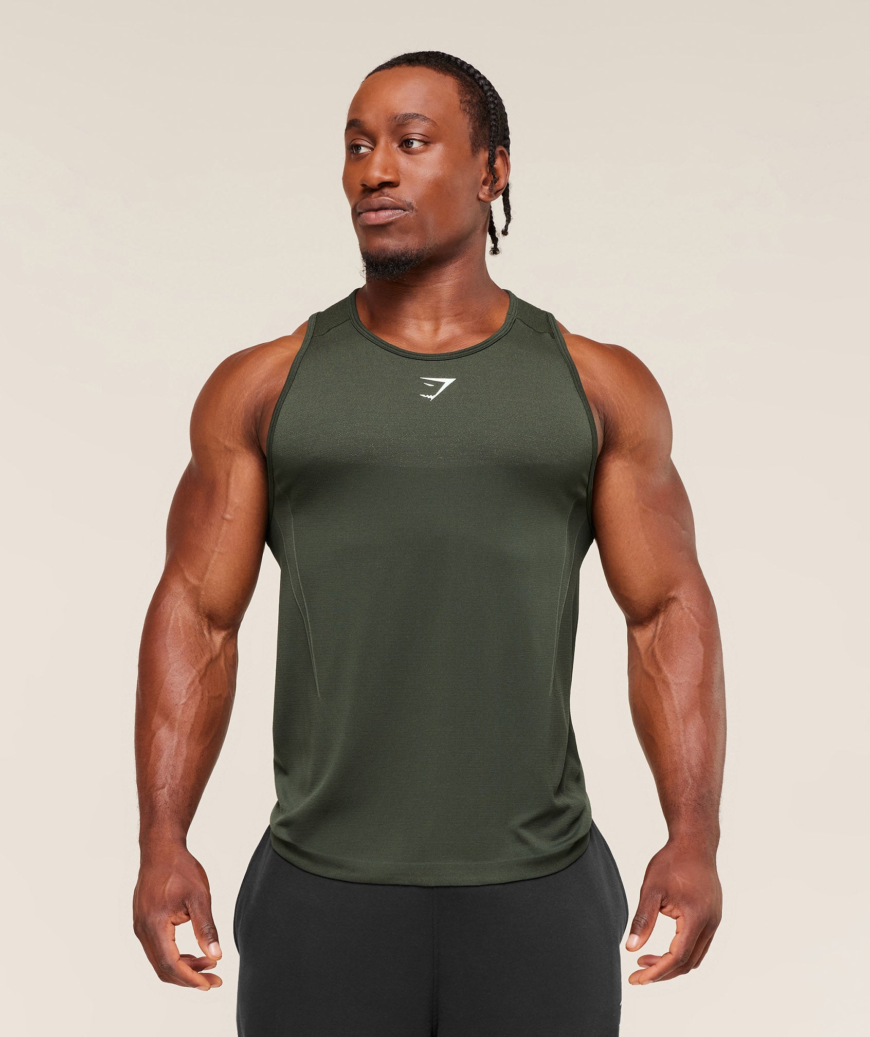 Shadow Seamless Stringer - Trail Green