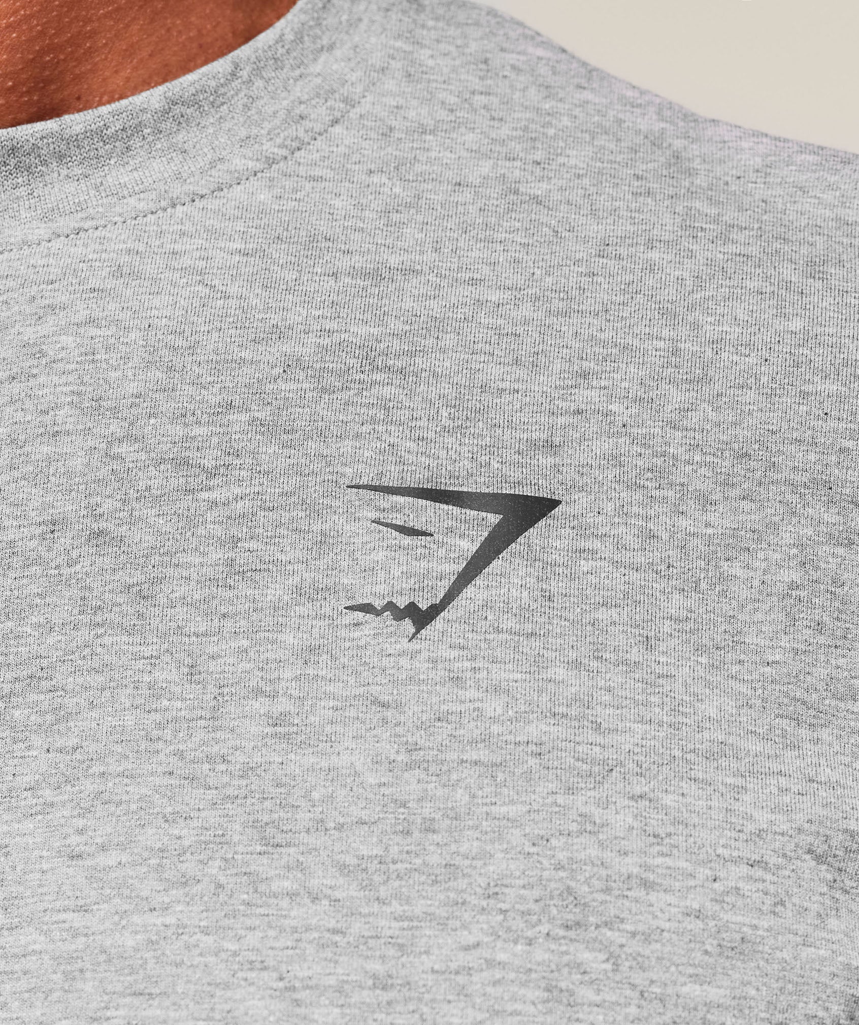 Essential Oversized Long Sleeve T-Shirt - Charcoal Core Marl