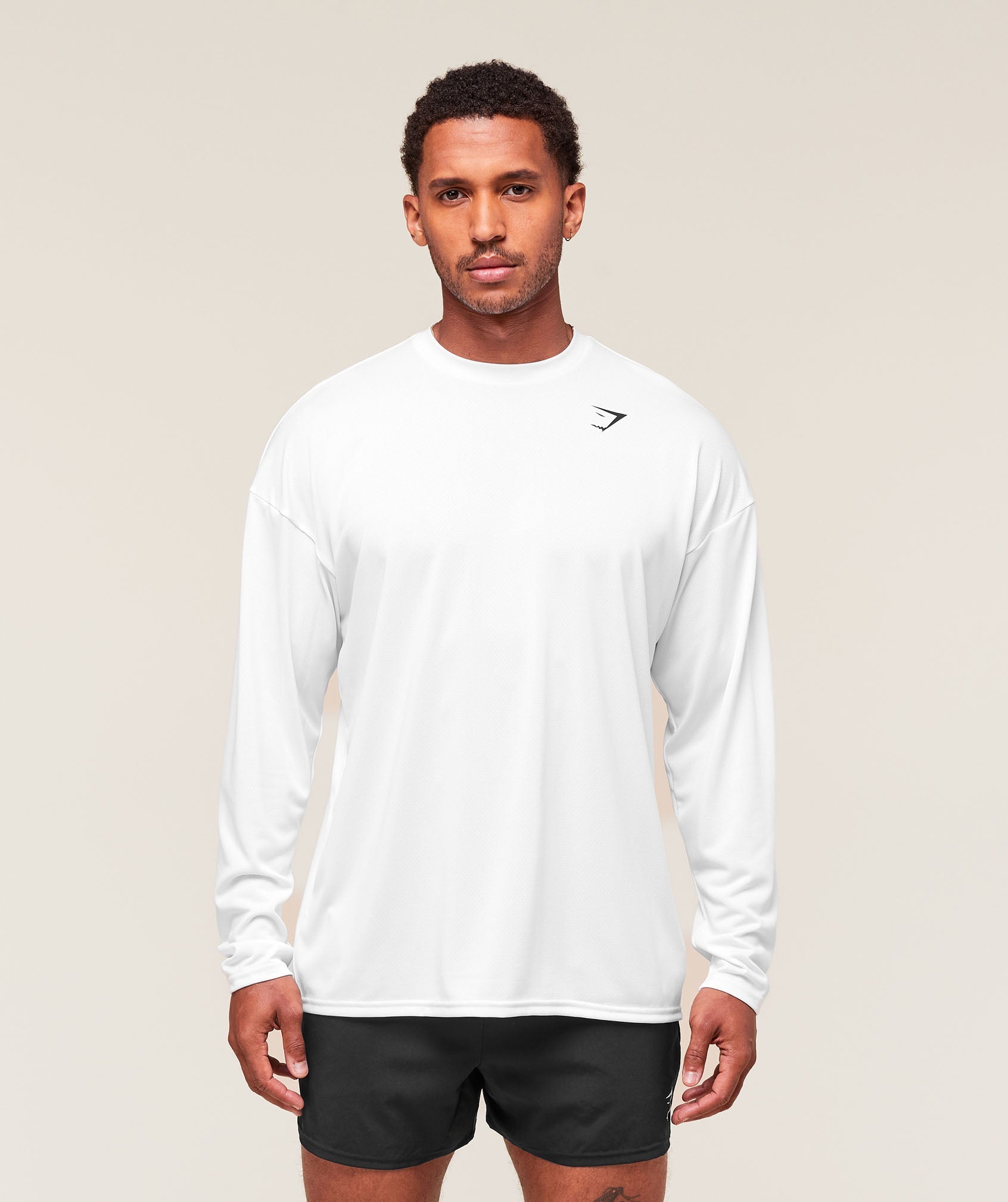 Arrival Oversized Long Sleeve T-Shirt - White