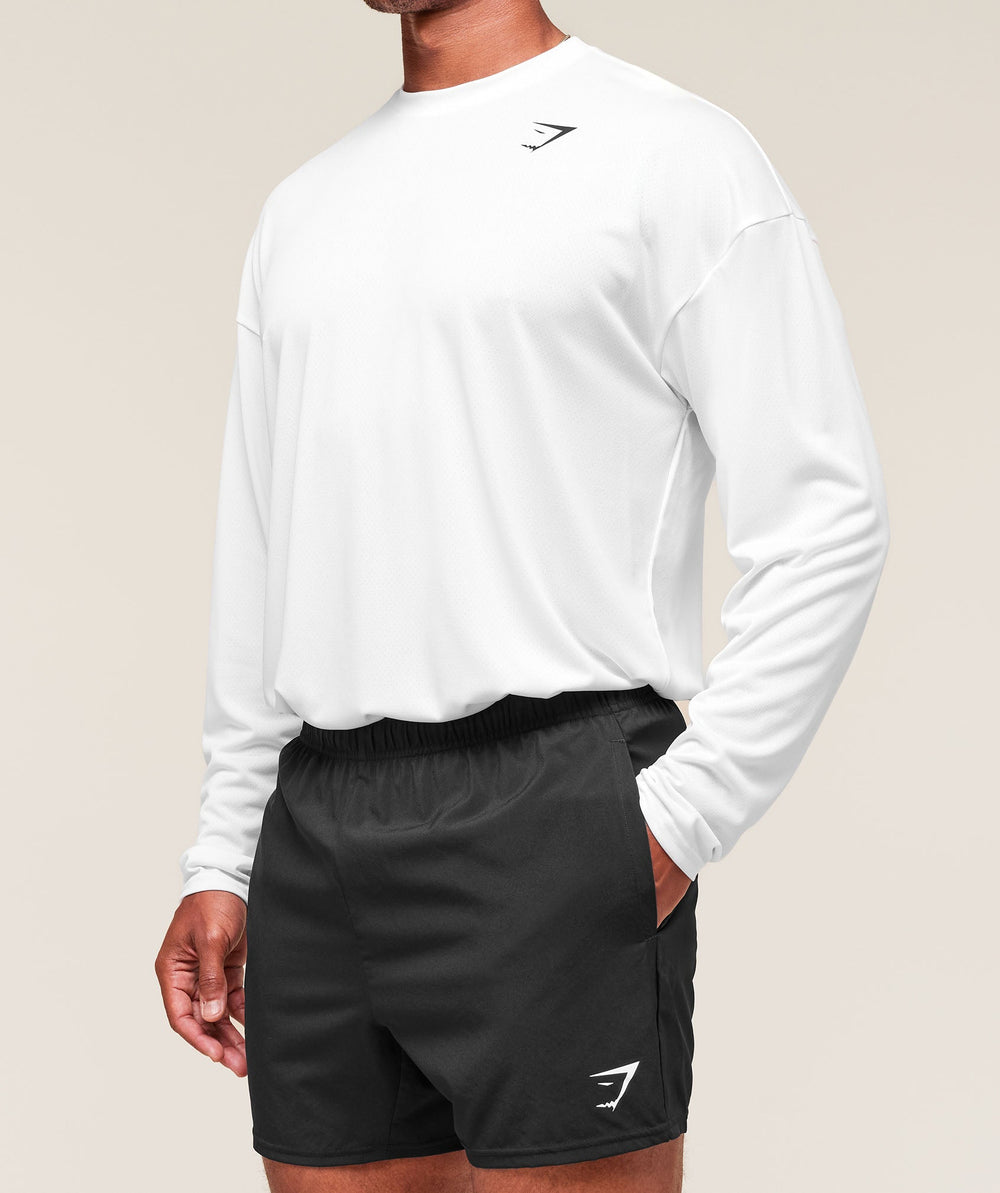 Arrival Oversized Long Sleeve T-Shirt - White