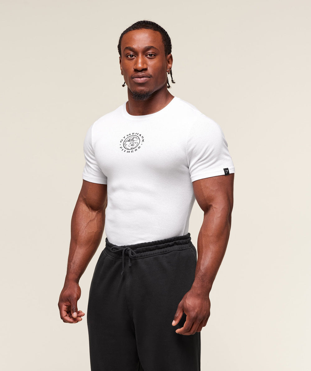 Legacy Ribbed T-Shirt - White