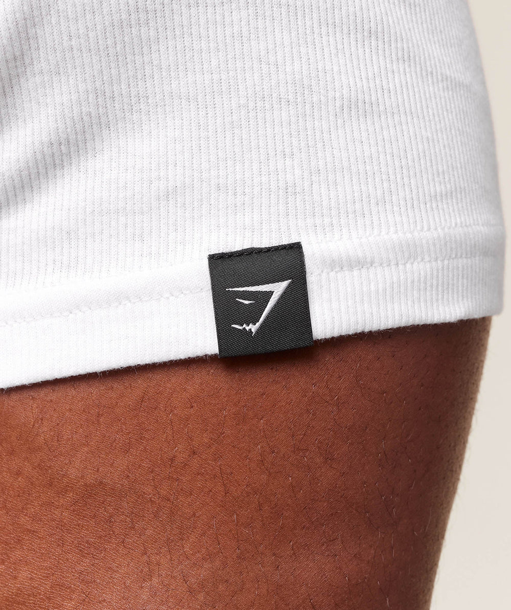 Legacy Ribbed T-Shirt - White