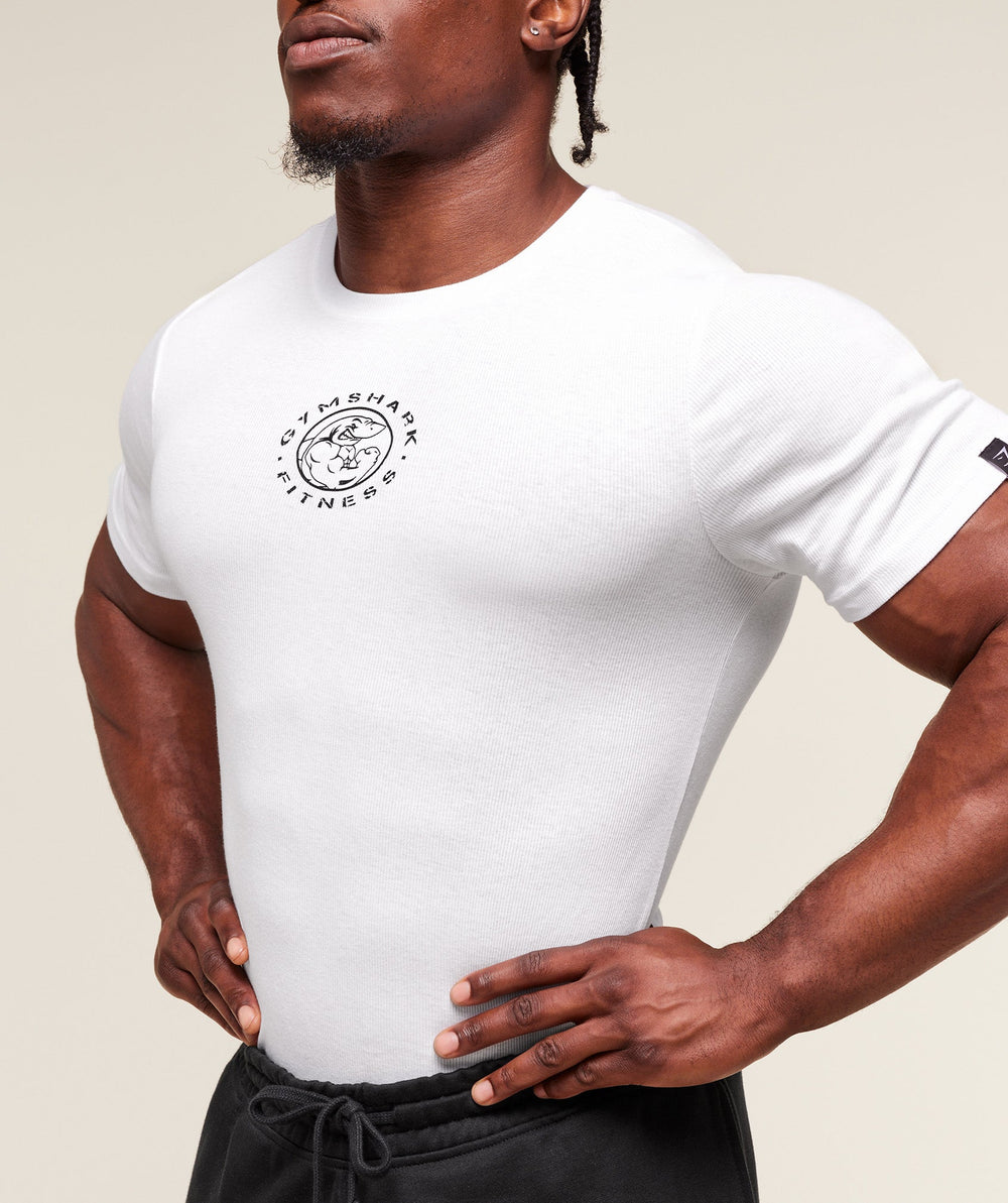 Legacy Ribbed T-Shirt - White