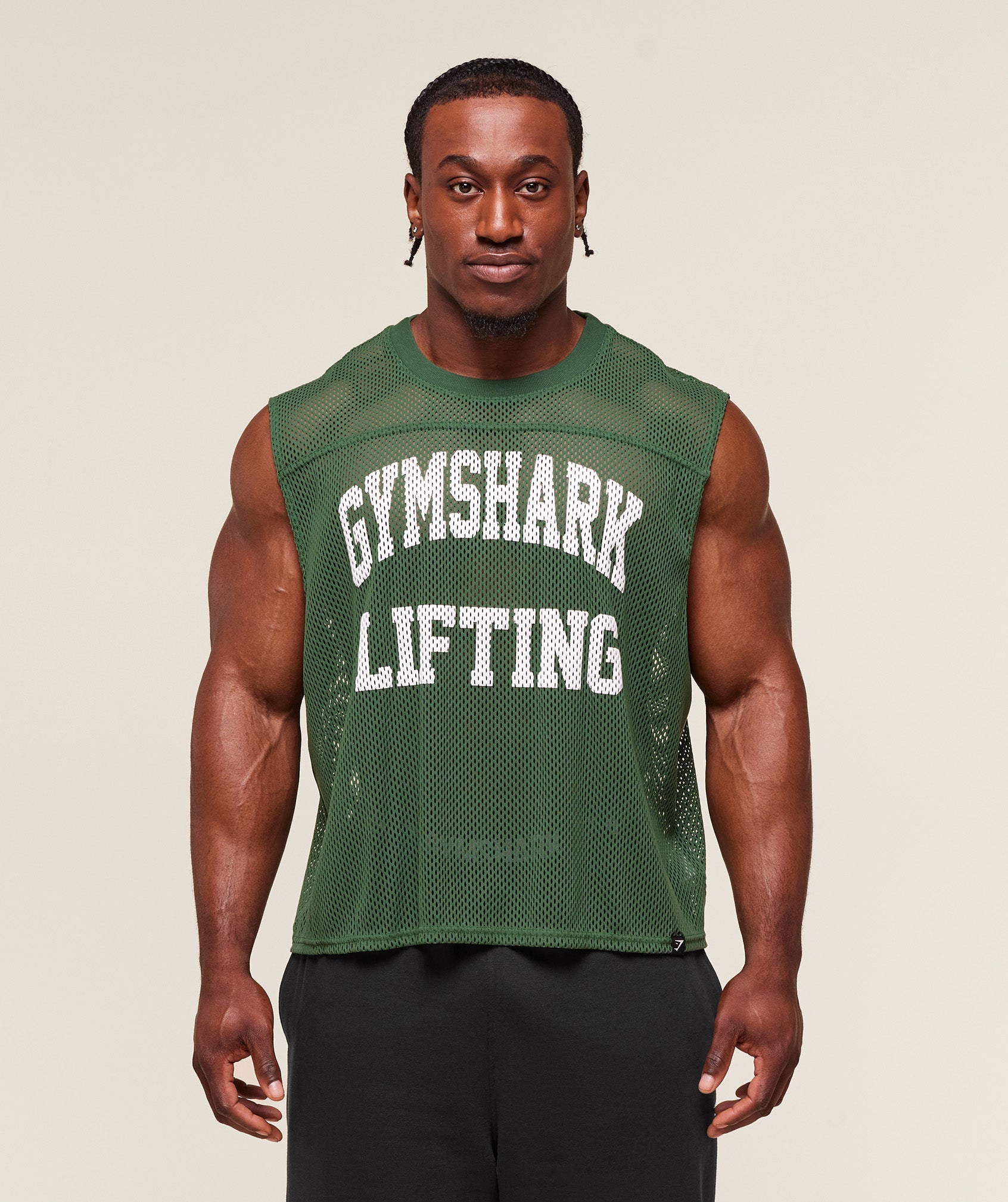 Mesh Oversized Tank - Classic Green
