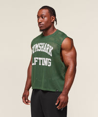 Mesh Oversized Tank - Classic Green