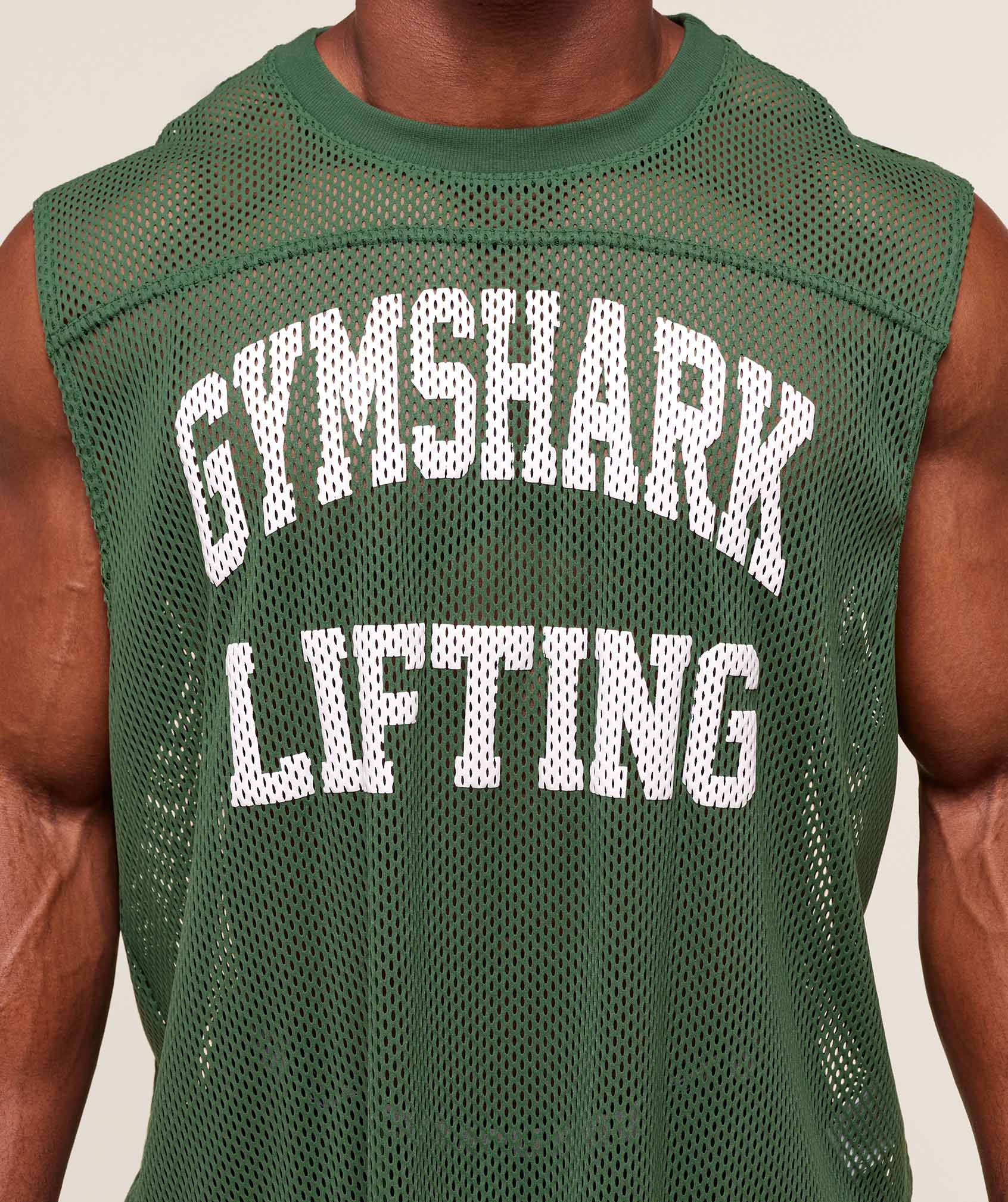 Mesh Oversized Tank - Classic Green