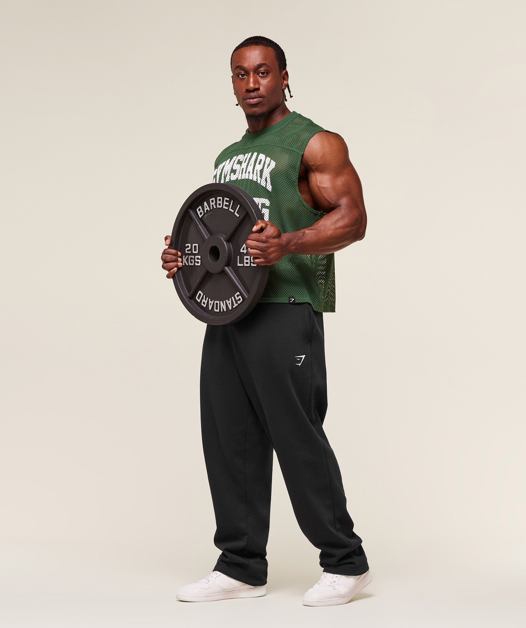 Mesh Oversized Tank - Classic Green