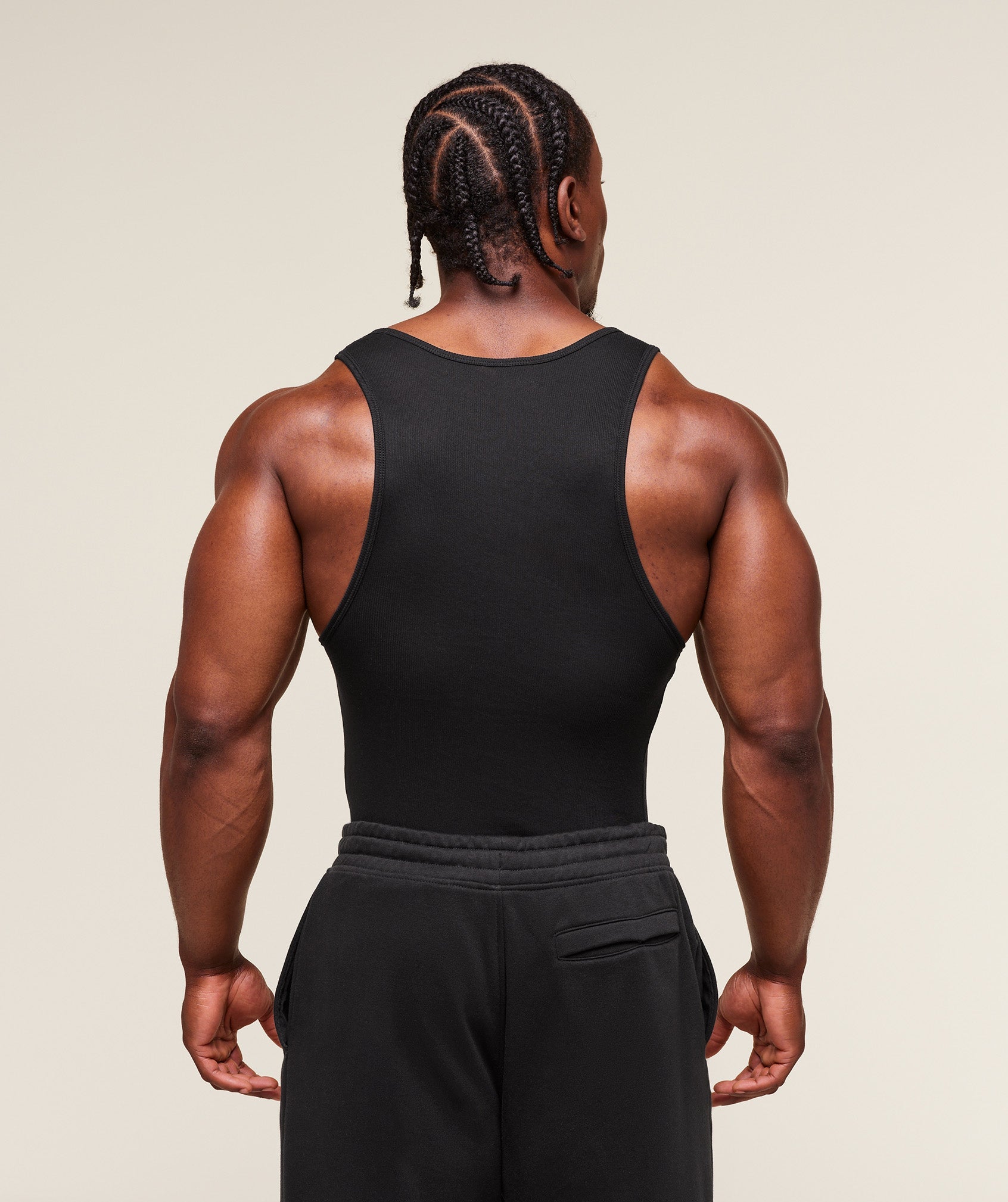 Legacy Ribbed Tank - Black
