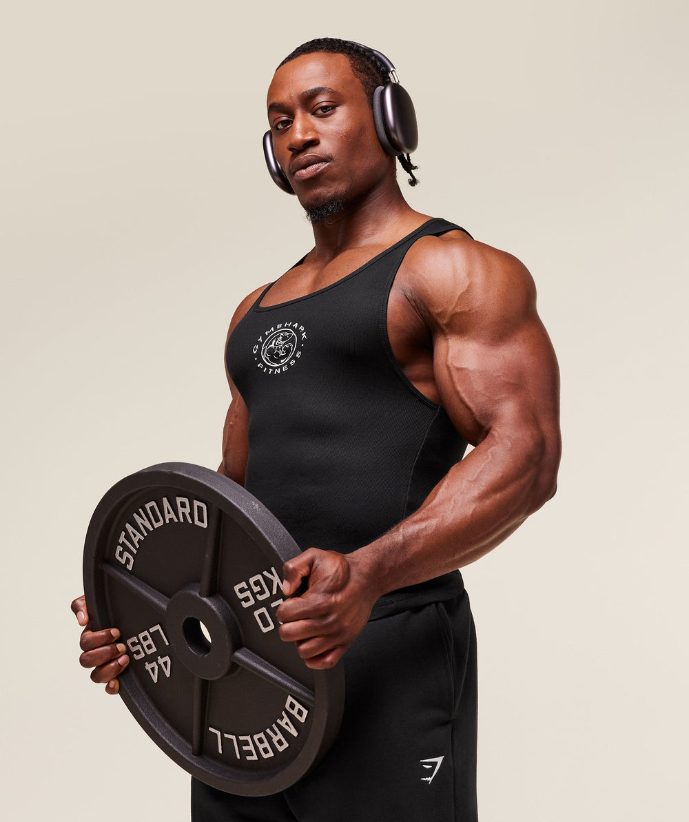 Legacy Ribbed Tank - Black