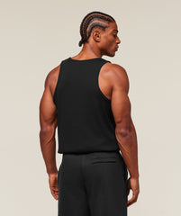 Premium Ribbed Tank - Black