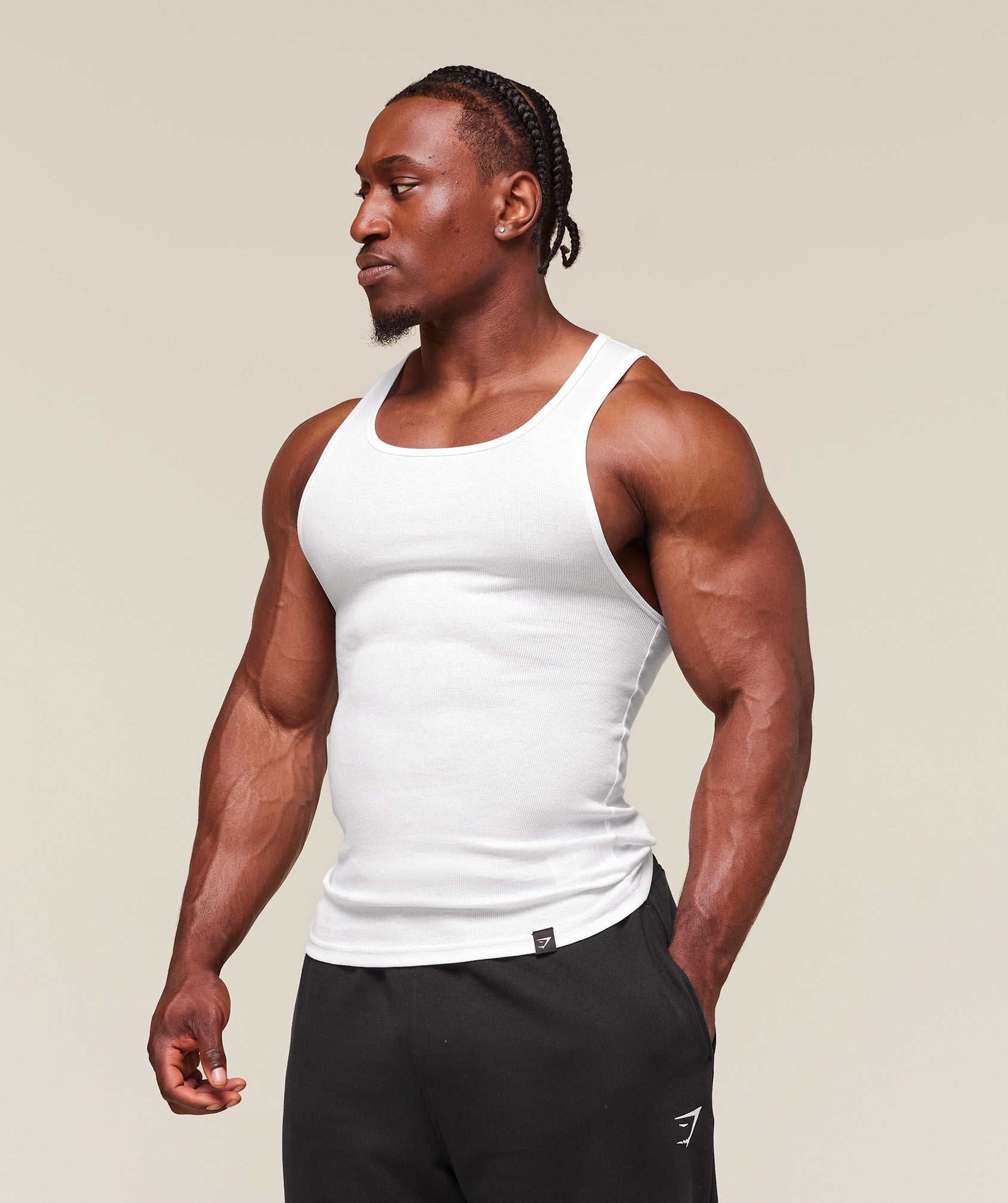 Ribbed Tank 3 Pack - White