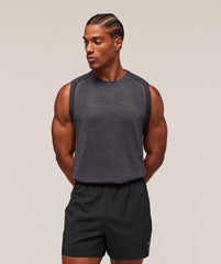Versatile Seamless Tank - Dark Grey/Black