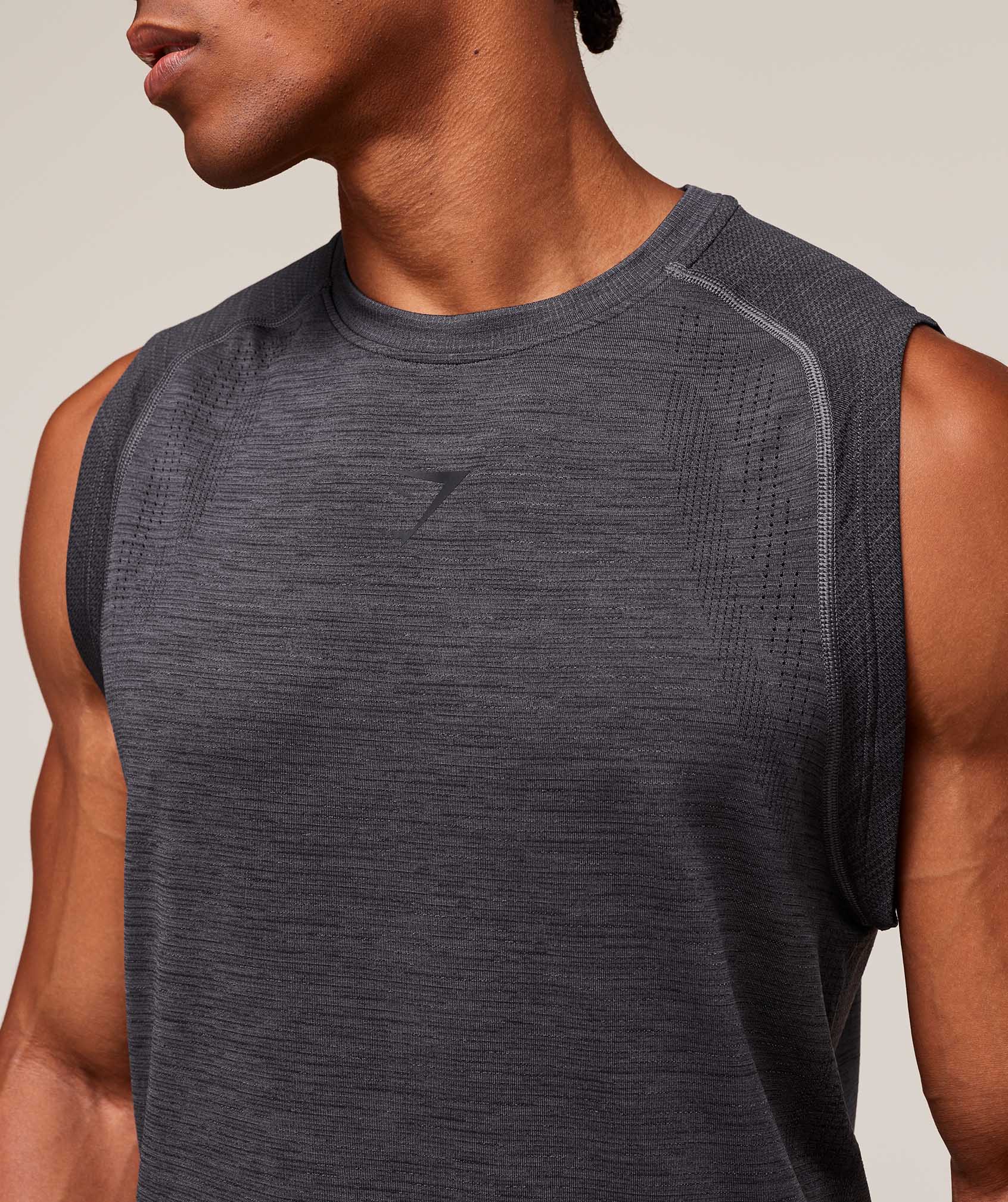 Versatile Seamless Tank - Dark Grey/Black
