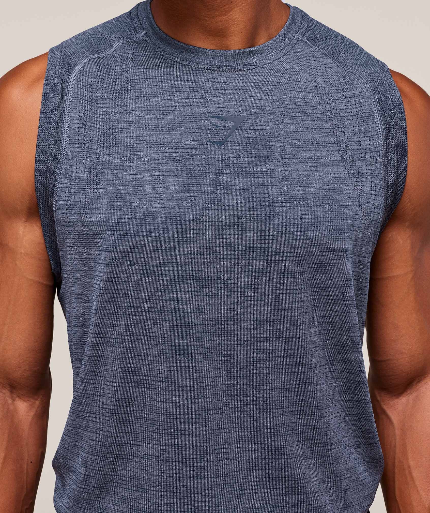 Versatile Seamless Tank - Iron Blue/Navy