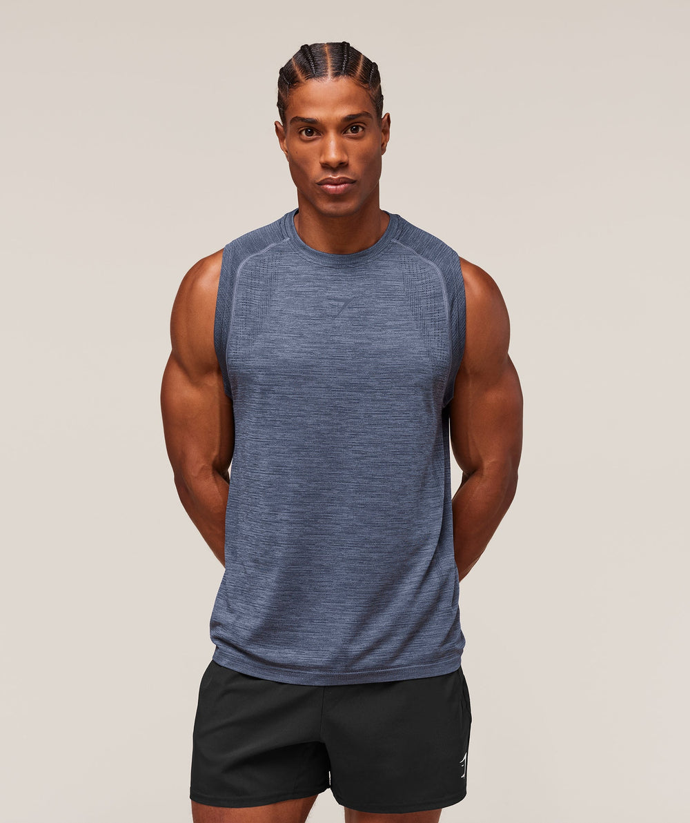 Versatile Seamless Tank - Iron Blue/Navy