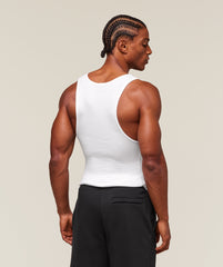 Ribbed Tank 1PK - White