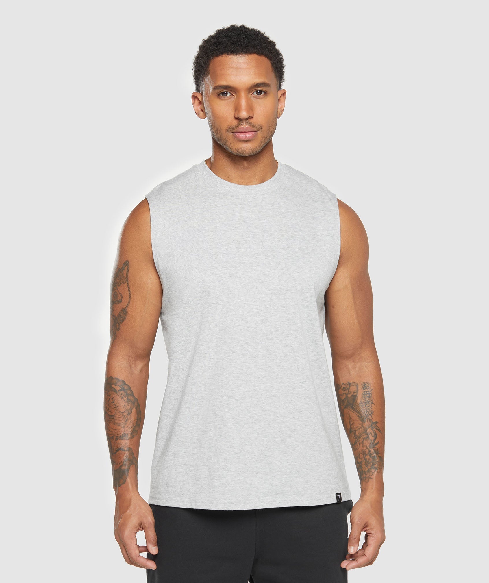 Everyday Tank 2 Pack - Black/Light Grey Core Marl