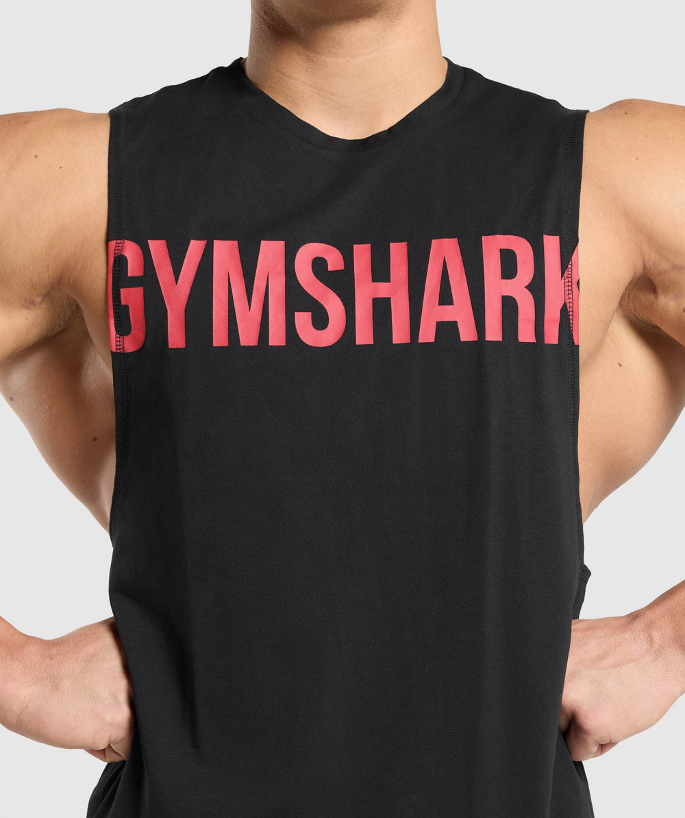 Prime Drop Arm Tank - Black/Vivid Red