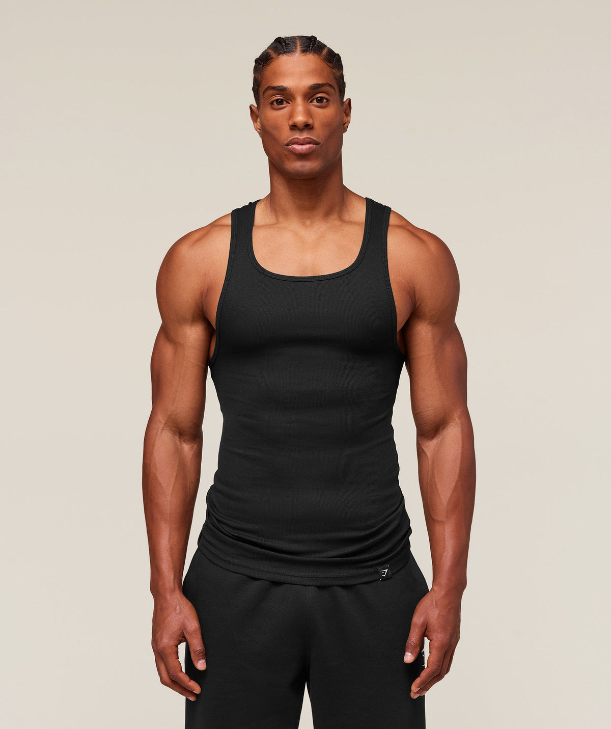 Ribbed Tank 3 Pack - Black