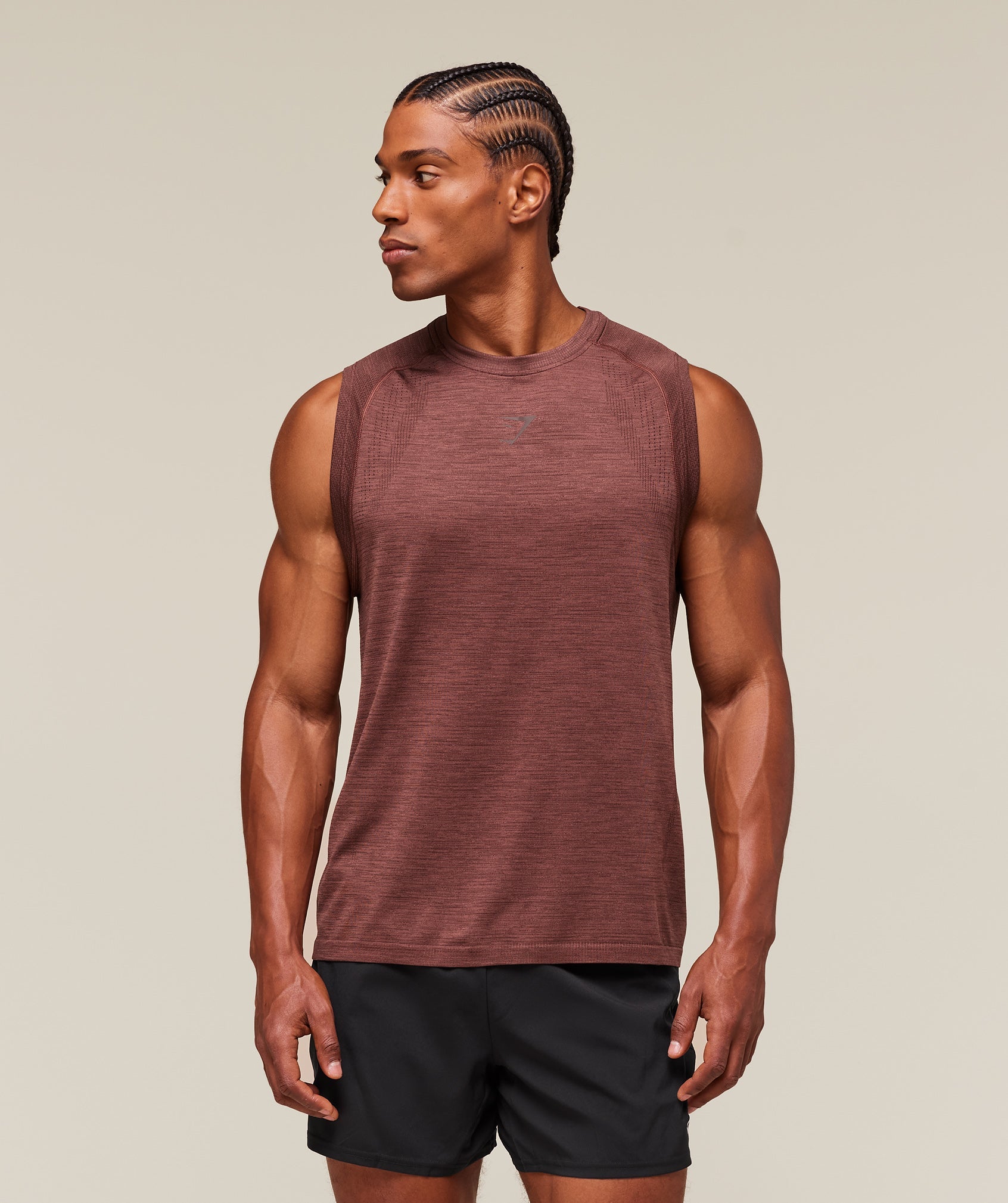 Versatile Seamless Tank - Rust Brown/Depth Brown