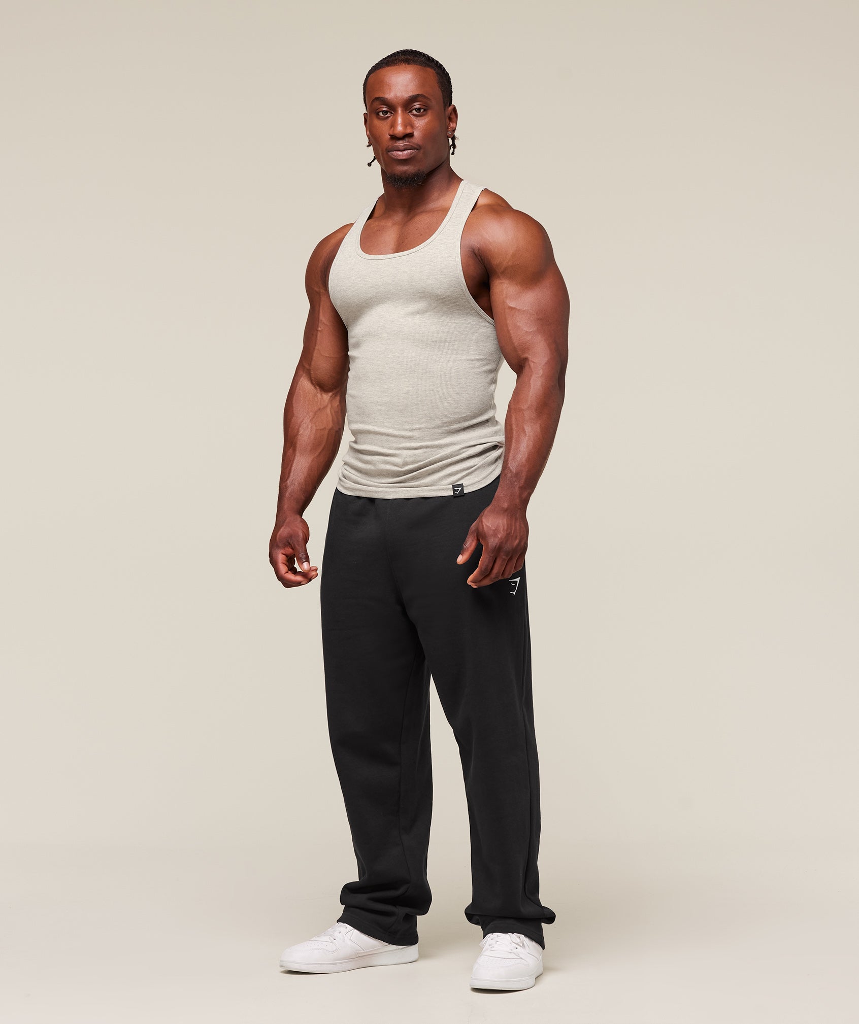 Ribbed Tank 3pk - White/Black/Stone Grey Marl