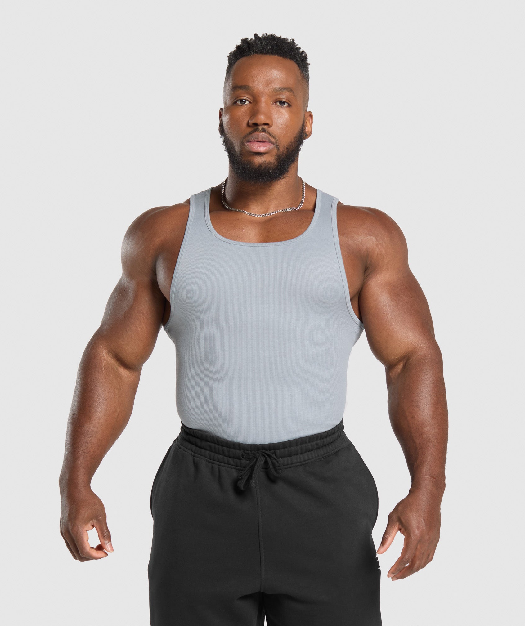 Ribbed Tank 3PK - Denim Grey/Pebble Grey/Lifestyle Brown