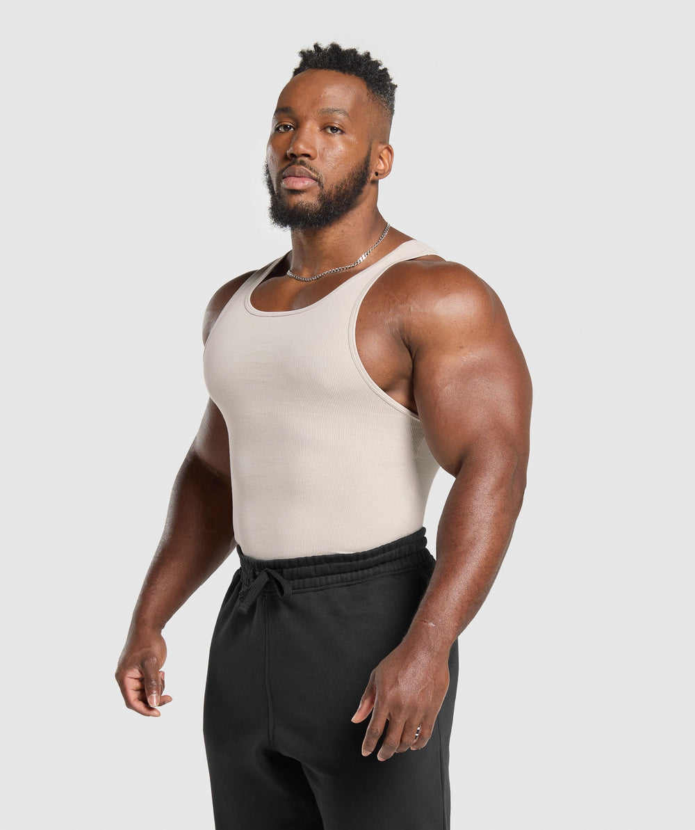 Ribbed Tank 3PK - Denim Grey/Pebble Grey/Lifestyle Brown