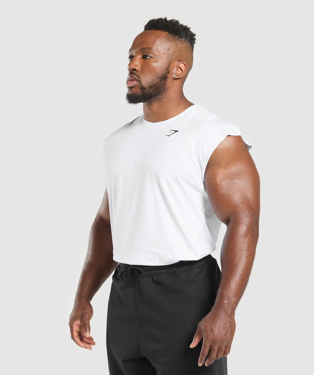 Critical Cut Off Tank - White