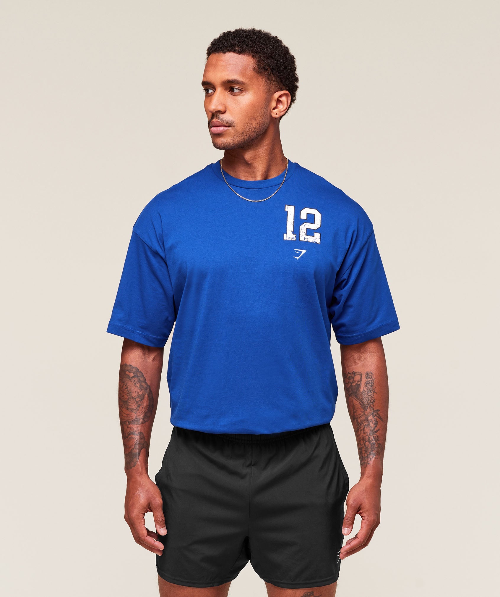 Collegiate Graphic T-shirt - Athletic Blue