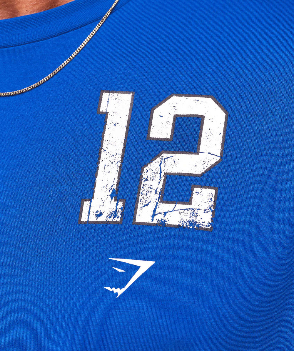 Collegiate Graphic T-shirt - Athletic Blue