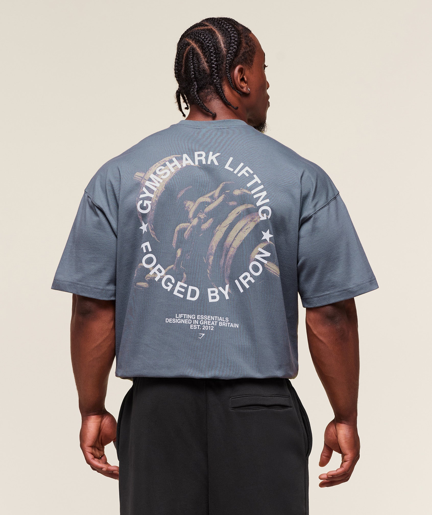 Forged By Iron T-Shirt - Iron Blue