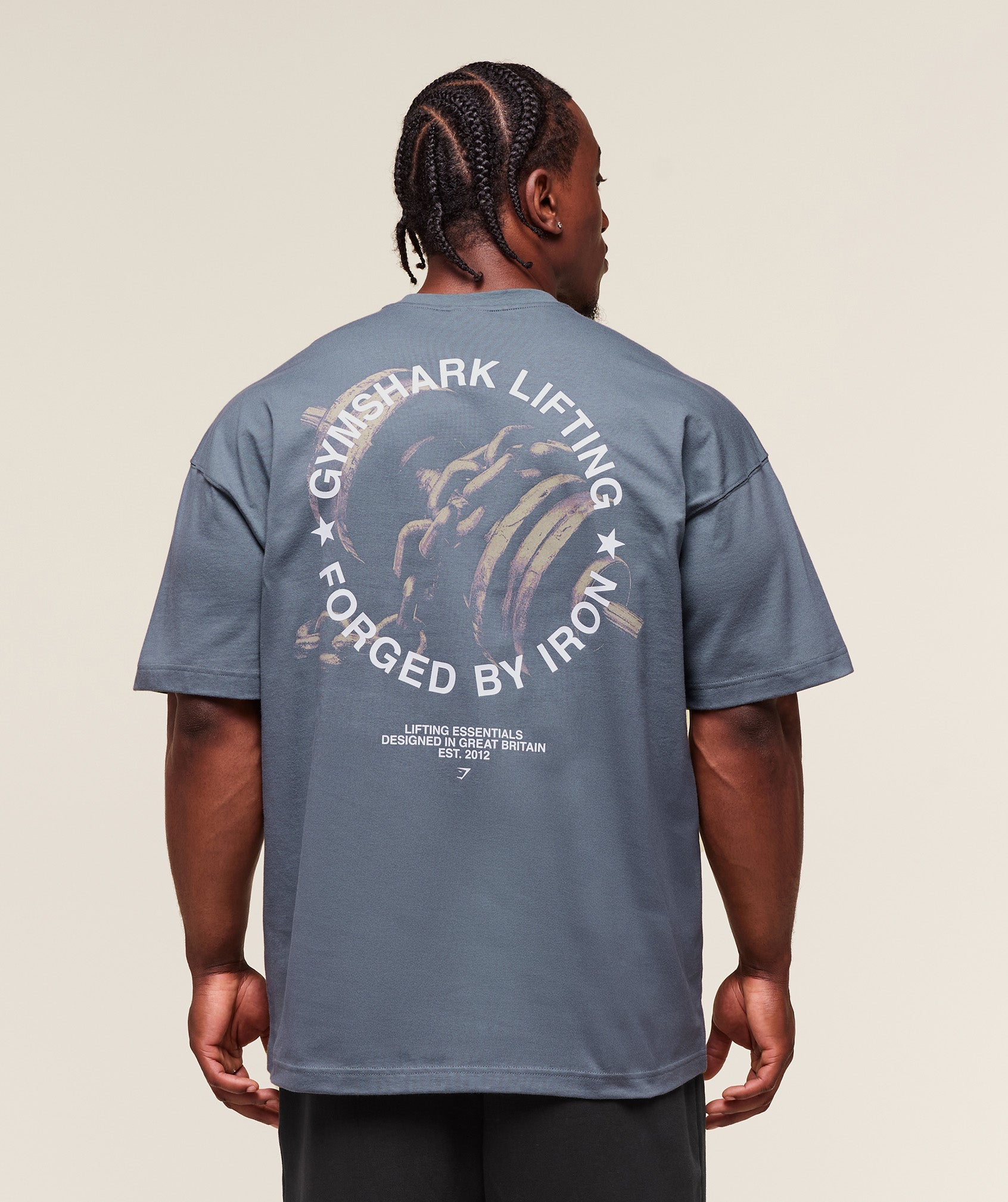 Forged By Iron T-Shirt - Iron Blue