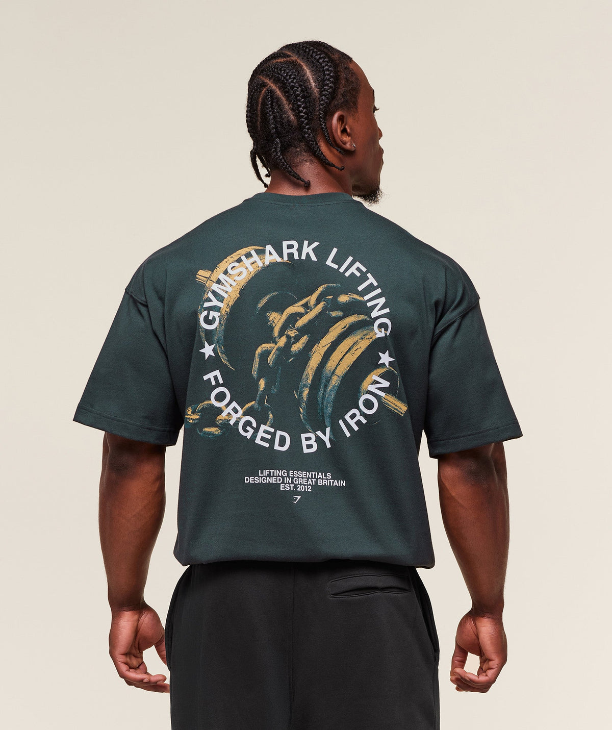 Forged By Iron T-Shirt - Darkest Teal