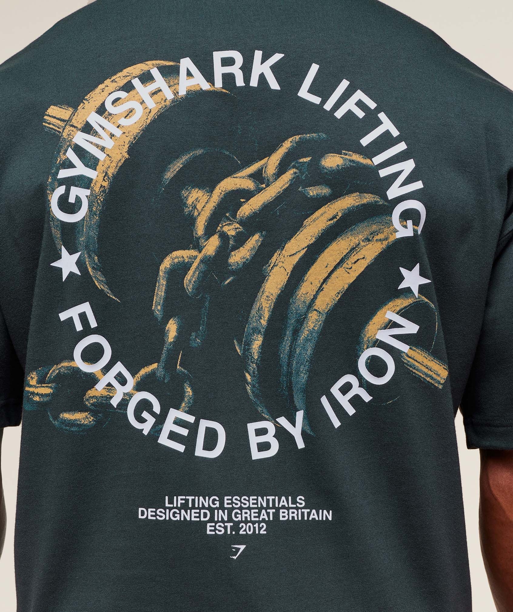 Forged By Iron T-Shirt - Darkest Teal