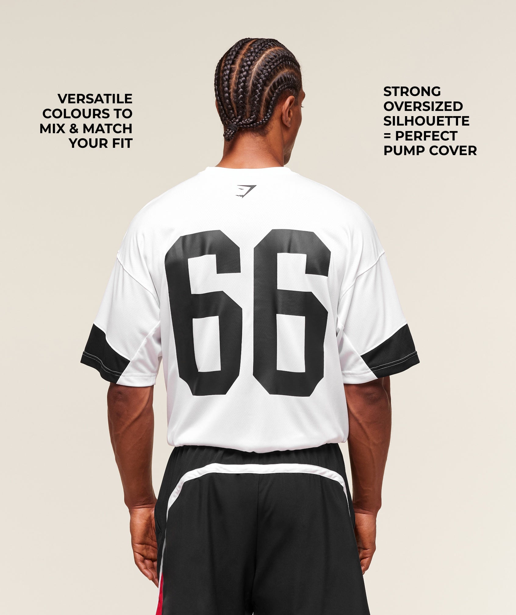 Varsity Oversized T-Shirt - White