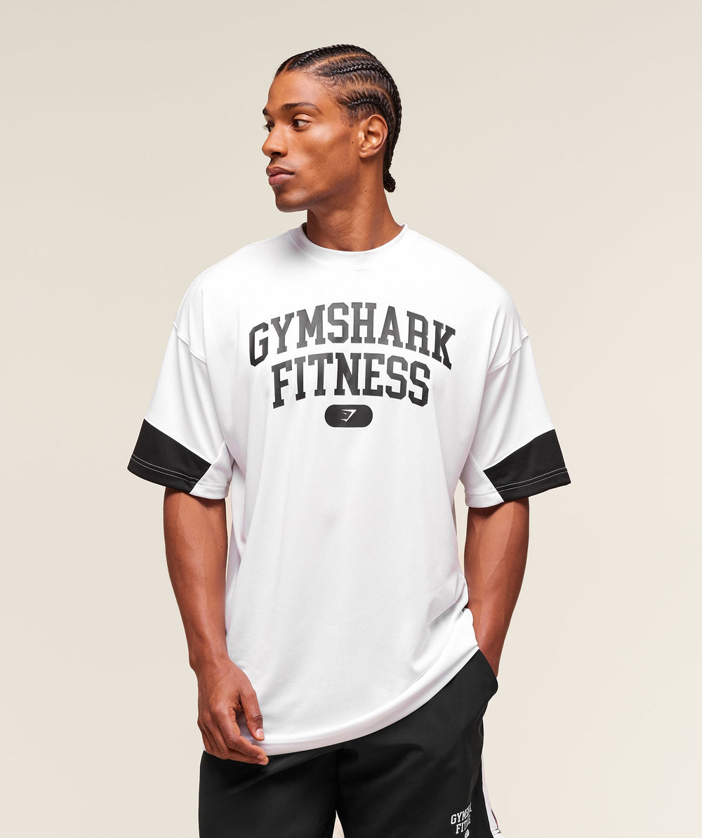 Varsity Oversized T-Shirt - White